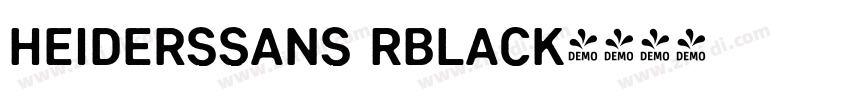 HeidersSans RBlack字体转换